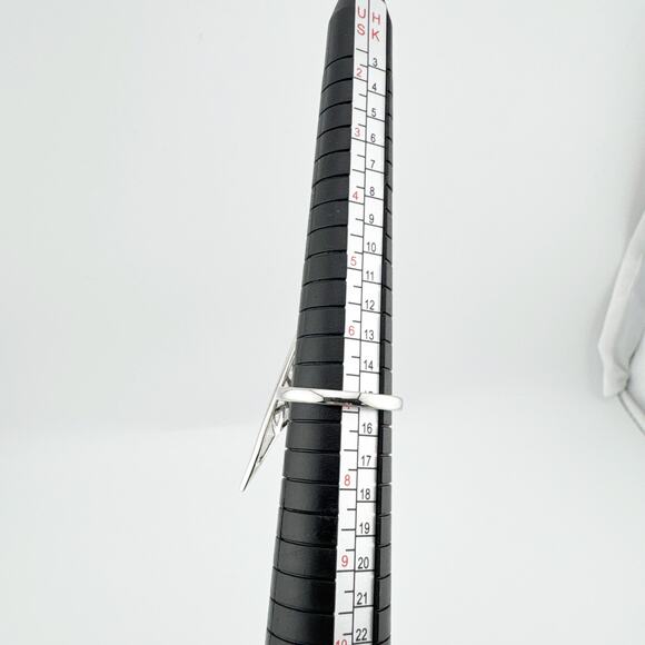 Eddie Borgo Fractured Heart Ring Women's Size 7 Silver Plated Statement Ring - Picture 3 of 8